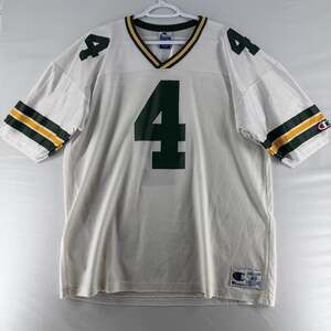 0886 L Champion Brett Favre Packers #4 Authentic NFL Jersey Size 48